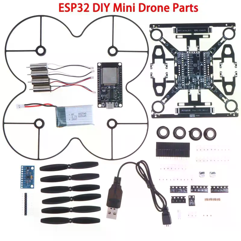 Drone Kit Octocopter - ESP32 Açık Kaynaklı Mini Drone Kiti,